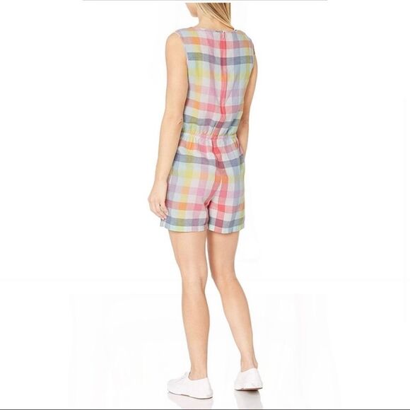 Amazon Essentials Plaid Sleeveless Romper - Medium - Picture 3 of 12
